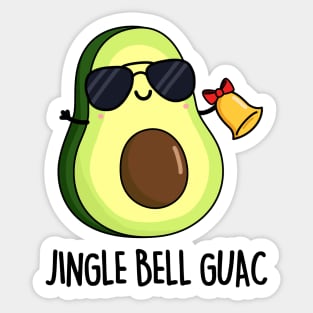 Jingle Bell Guac Funny Christmas Pun Sticker